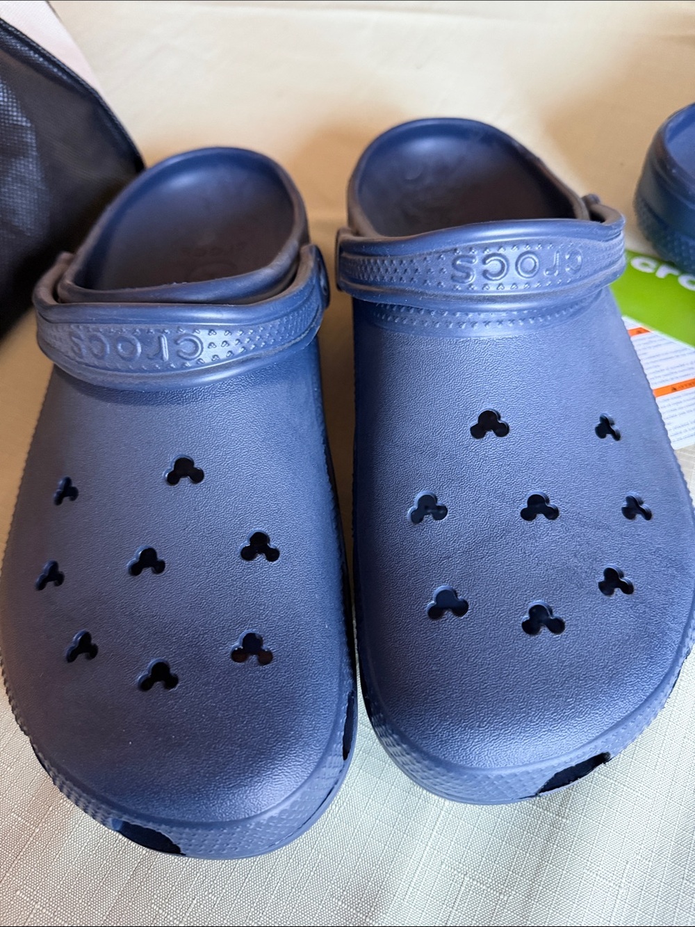 CROCS men’s Classic DISNEY Clogs in Navy , brand new bought in Disney